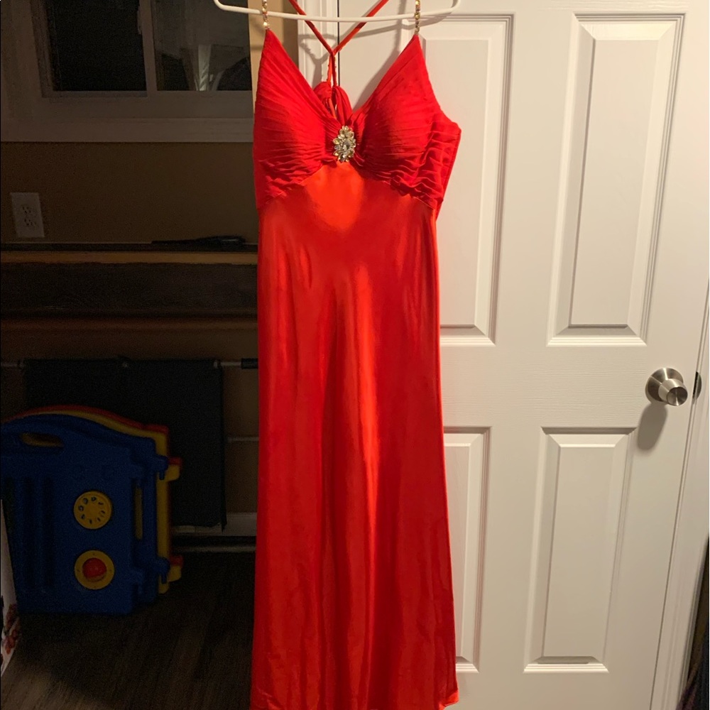 Red La Femme Prom Dress